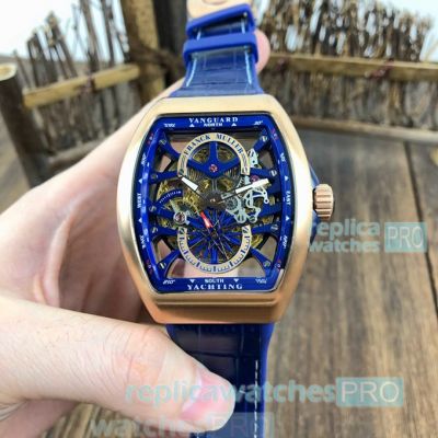 Swiss Replica Franck Muller Vanguard S6 Yachting Skeleton Tourbillon Watch